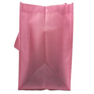 Reusable Grocery Tote <b>Bag</b> Pink PL Bottom Shoulder Handle Blank Custom Print Ready Wholesale Bulk Promotional Eco <b>Market</b> Shopping - Product Image 6