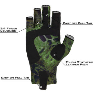 Guantes de Pesca Ligeros y Transpirables con Agarre Antideslizante, Cierre de Gancho y Bucle para Uso Unisex, Guantes de Pesca en Agua Dulce y Salada - Product Image 4