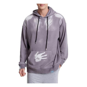Sweat à capuche pour homme personnalisé, coupe classique, en molleton bouclette polyester/coton épais 340-350 GSM, avec poche, teint uni, impression numérique, pour l'hiver - Product Image 3