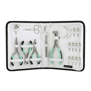 Matte Black Nano Ring Hair Extension Pliers Set Professional Micro Link Tool Kit Stainless Steel Salon Supply - Product Image 6