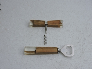 ที่เปิดขวดดีไซน์พรีเมียม & ที่เปิดขวดสแตนเลสแบบเกลียวพร้อมด้ามเรซิ่น ราคาขายส่งจากโรงงาน - Product Image 4