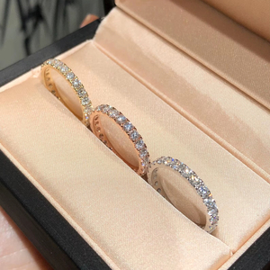 Custom Round Cut Moissanite Diamond Wedding <b>Ring</b> IGI Certified 925 <b>Silver</b> Luxury Band <b>Ring</b> Fine Women Jewelry - Product Image 5