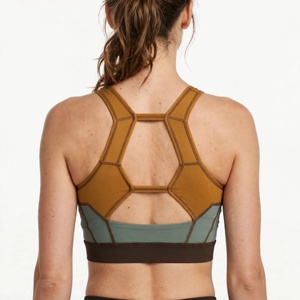 Soutien-gorge de sport dos nageur personnalisé pour femme, sans armatures, séchage rapide, respirant, color block, sportif, toutes saisons, lavable en machine - Product Image 2