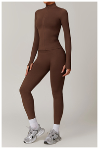 Conjunto de Yoga de 2 Piezas para Mujer, Leggings y Top sin Mangas, Secado Rápido, Ecológico, Ligero, para Entrenamiento Físico y Gimnasio, Venta al Por Mayor - Product Image 2