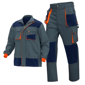 Overol de seguridad con logotipo personalizado para trabajadores de la construcción, de alta visibilidad, reflectante, resistente, traje de seguridad Dangri para sitios de construcción - Product Image 5