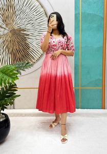 Nuevo Lanzamiento de vestido de algodón de doble color puro Mul Ropa de verano cosida completa para mujeres con estilo Agregar toques Glamour - Product Image 4