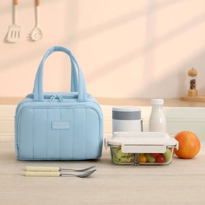 Professional Large Capacity Sky Blue <b>Insulated</b> Picnic Bag Waterproof Thermal <b>Lunch</b> <b>Box</b> for Outdoor Travel and Camping - Product Image 4