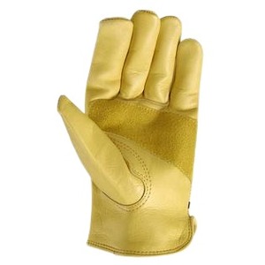 Gants de conduite en cuir à doigts entiers unisexes toutes saisons jaunes - Product Image 5