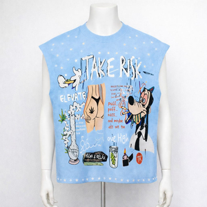 T-shirt Homme Tendance Streetwear Y2K Américain Oversize en Coton 100% Délavé à l'Acide avec Imprimé Graphique – Éco-responsable – Nouvelle Collection – Meilleures Ventes - Product Image 2