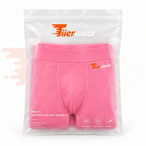 <b>Men's</b> Pink Compression <b>Shorts</b> Mid Waist Breathable Spandex Nylon Athletic <b>Base</b> <b>Layer</b> Casual Fit Compression <b>Shorts</b> for <b>Men</b> - Product Image 6