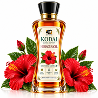 Minyak Esensial Hibiscus Murni Cold Pressed Ekstrak Herbal Alami Cairan Tamil Nadu Logo Kustom Perawatan Kulit & Rambut Untuk Penggunaan di Rumah