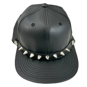 2026 Wholesale Durable Metal Studded High-Durability Urban Style Street Wear Comfortable Newest Trendy Premium Pu Leather Caps - Product Image 1