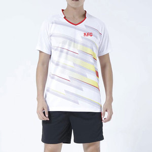 Maillot de volley-ball sublimé à manches courtes, élégant, faible MOQ, tissu extensible doux, excellente circulation d'air, technologie de séchage rapide - Product Image 1