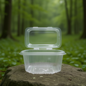 Contenedor de Almacenamiento de Alimentos Apilable Reutilizable Tapabibag de Plástico Transparente Rectangular Desechable de 500 CC para Viajes - Product Image 3