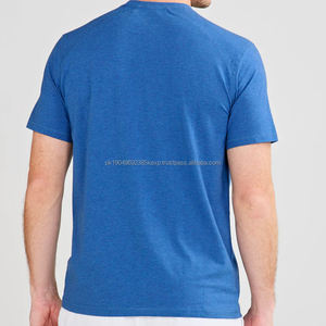 เสื้อยืดผู้ชายผ้าฝ้ายผสมใยไผ่ เสื้อเจอร์ซีย์แบบกำหนดเองสำหรับผู้ชาย เสื้อยืดคอกลมแขนสั้นสำหรับฤดูร้อน - Product Image 2