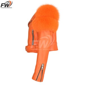 Veste en cuir pour femme, entièrement personnalisable, confortable, nouvelle arrivée, OEM, faible MOQ, haute qualité, en vente au meilleur prix. - Product Image 2