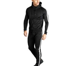 ชุดออกกำลังกายผู้ชายไซส์ใหญ่พิเศษ 2 ชิ้น สไตล์ไฮสตรีท ผ้าเนื้อปานกลาง ระบายอากาศได้ดี ผลิตจากโพลีเอสเตอร์ผสมสแปนเด็กซ์ ทรงเข้ารูป พร้อมโลโก้สั่งทำพิเศษ ไซส์ XXL - Product Image 1