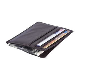 Mens Slim Leather <b>Card</b> <b>Holder</b> <b>Wallet</b> Minimalist Front Pocket Credit <b>Card</b> Case Multi Slot Compact Thin Business <b>Wallet</b> Black - Product Image 4