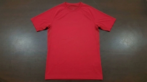T-shirt pour homme, blanc uni, manches courtes, col rond, coupe classique, toutes saisons, 100% polyester, séchage rapide, teinture unie - Product Image 5