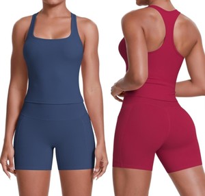 Ensemble de sport sans couture pour femme, tenue de yoga, vêtements de fitness, survêtement sportif uni pour l'automne - Product Image 5