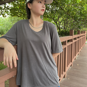 เสื้อยืดแฟชั่นผ้าฝ้ายสั่งทำสำหรับผู้หญิง - Product Image 4