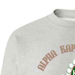 Sudadera Gris con Cuello Redondo y Estampado Gráfico, Manga Larga, Puños Acanalados, Informal, para Mujer, Top de Felpa, Moda Urbana, para Uso Diario - Product Image 4