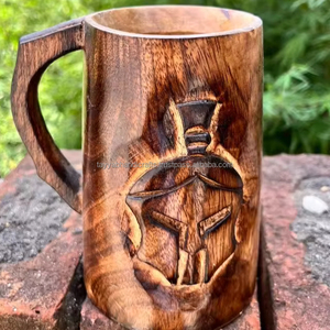Mug à café en bois fait main, tasse en bois pour l'extérieur, tasses à café en bois - Product Image 1
