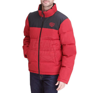 Veste matelassée d'hiver pour homme, col montant et logo frontal, tissu respirant et écologique, personnalisable, fabriquée au Pakistan – Offre Spéciale - Product Image 2