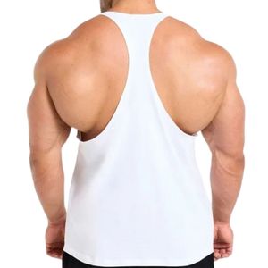 <b>Mens</b> <b>White</b> Racerback Tank Top Gym Workout <b>Vest</b> Athletic Fitness Training Bodybuilding Sportswear Sleeveless Activewear Shirt - Product Image 6