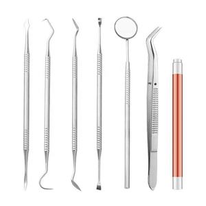 5 in 1 Stainless Steel Tooth Stain Cleaning <b>Tool</b> Remove Plaque Black Dental Calculus Tartar Remover <b>Hooks</b> Set By Grip Surgical - Product Image 3