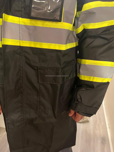 Best <b>Hi</b> <b>Vis</b> Fluorescent <b>Black</b> Reflective Waterproof Safety Jacket & <b>Vest</b> Customizable with Logo High Visibility Workwear - Product Image 5