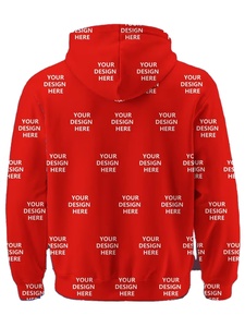 Customized Photo/Logo Men's Lined Fleece Pullover Hoodie Full-Body Printed Cartoon Pattern Eco-Friendly Multi-Color Options Soft - Product Image 3