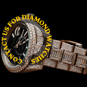 Reloj de Pulsera Hip Hop Personalizado con Diamantes Moissanite Redondos y Baguette, Esfera Negra con Cronógrafo y Fecha Automática - Product Image 4