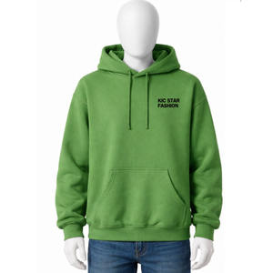 Sweat à capuche pour homme en coton 100% uni, coupe classique, de haute qualité, manches longues, vêtements d'hiver pour homme, sweat à capuche avec poches - Product Image 4