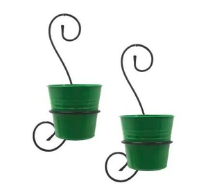 Jardinière murale verticale en métal tressé de haute qualité, panier en fer pour plantes suspendues - Product Image 3