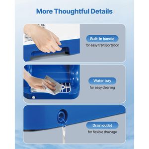 Macchina Elettrica Professionale per Ghiaccio Tritato, 286 libbre/ora, Contenitore da 2L, 250W, 1500 RPM, da Tavolo, per Ghiaccio a Cubetti e Coni di Neve - Product Image 6