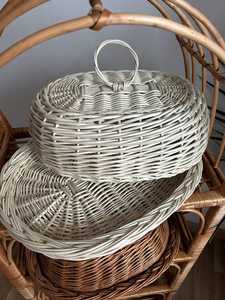 Light Brown Handmade Rattan <b>Basket</b> <b>Storage</b> Stylish and Durable Perfect for Kitchen Organization and Home Food <b>Storage</b> - Product Image 4