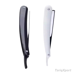 High Quality Stainless Steel Cut Throat <b>Razor</b> Wood Handle <b>Single</b> <b>Blade</b> Non-Disposable Barber Salon Shaving <b>Razors</b> for Face Body - Product Image 5