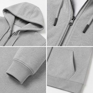 Sudadera con Capucha para Hombre, 100% Algodón, Estilo Terry Lavado, Ligera, Suave, Transpirable, Cómoda, con Cierre, Aspecto Elegante para Cualquier Temporada - Product Image 6