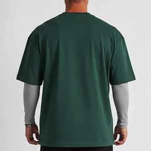 เสื้อยืดออกกำลังกายทรงโอเวอร์ไซส์ผ้าเจอร์ซีย์คอตตอน 100% สำหรับผู้ชาย สไตล์ฮิปฮอปคุณภาพสูง แขนยาวปกติ น้ำหนักเบา ใส่สบายในฤดูร้อน แห้งเร็ว - Product Image 3