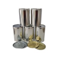 Boîte en fer blanc personnalisée de haute qualité pour emballage alimentaire (lait, sucre, huile d'olive, aliments pour bébés, aliments pour animaux de compagnie, aliments en conserve) avec ouverture facile CANPAC 202