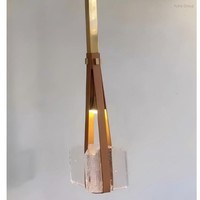 Lustre LED ovale moderne et minimaliste pour restaurant, design nordique, salon, bar, café, art créatif, résine, cuir, à intensité variable