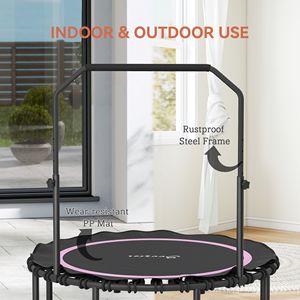 Trampolino per Esercizi Domestici e in Palestra per Bambini, 10ft e 12ft, Telaio in PP per Interni Senza Rete Protettiva - Product Image 5