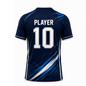 Maillot de football inspiré de l'Argentine 2026, bleu marine à motif floral, pour hommes, supporters et équipes sportives - Product Image 2