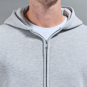 Conjunto Deportivo Informal para Hombre, Estilo Urbano, 100% Algodón, Felpa Transpirable, Sudadera con Cierre de Cremallera, Pantalones Deportivos, Cierre con Cordón, para Invierno - Product Image 3