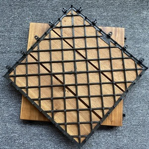 Contemporary Waterproof Eco-Friendly Vietnam Acacia Wood Outdoor Deck <b>Tiles</b> Anti-Slip <b>Interlocking</b> Matt Finish Oiling Surface - Product Image 5