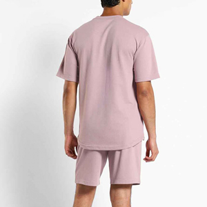 Conjunto Deportivo de Verano para Hombre, Personalizable, de Dos Piezas, Camiseta de Manga Corta y Pantalones Cortos de Algodón, Unisex, Tendencia Actual - Product Image 6