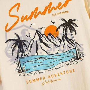 Camiseta de Hombre con Cuello Redondo, Ligera, Cómoda, Precio Razonable, Transpirable, de Alta Calidad, Nuevo Estilo, Logotipo Personalizado, Tela Suave, Estampada - Product Image 6