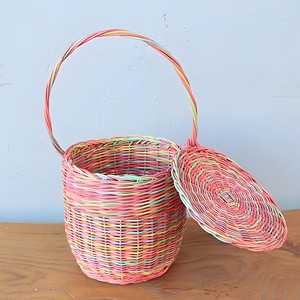 Factory cost natural rattan weaving baskets <b>easter</b> <b>gift</b> bags premium quality basket for children - Product Image 2