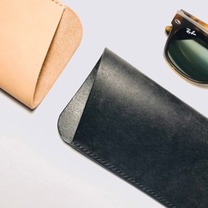 Genuine Leather Luxury Handmade Smell Proof Heavy Duty Glasses <b>Case</b> Soft Slim Travel <b>Sunglasses</b> Cover Multi-Function Portable - Product Image 3